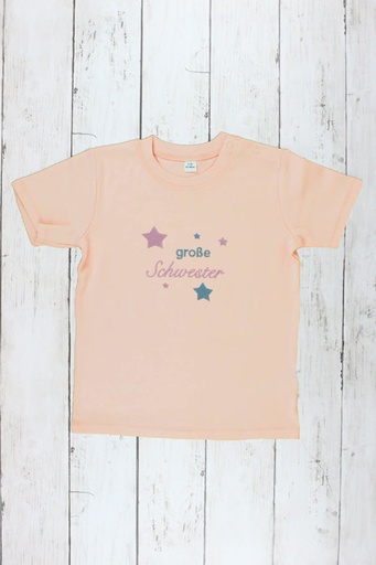 Baby T-Shirt "große Schwester" kurzarm