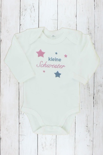 Babybody "kleine Schwester" langarm